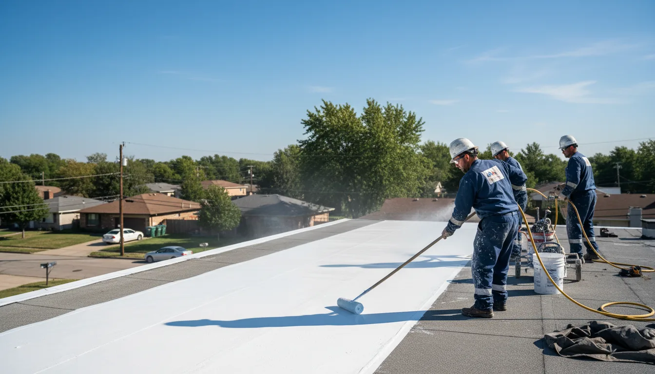 Commercial roof coating in Tipton, PA near me
